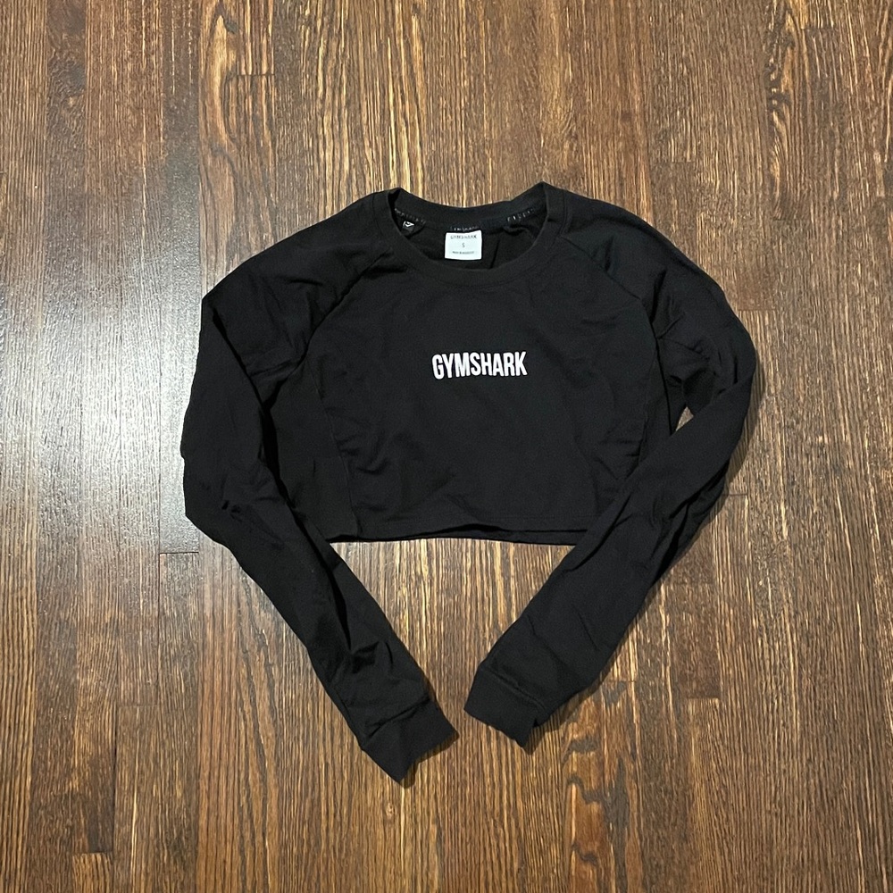 Gymshark Black Cropped Pullover